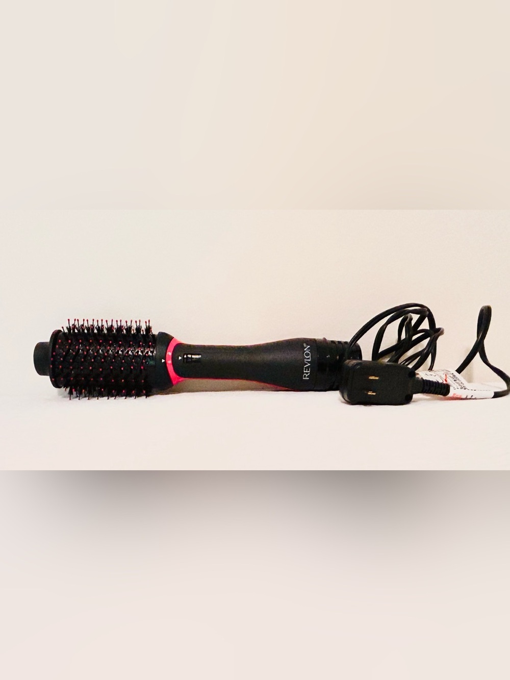 Revlon One-Step Volumizer Hair Dryer & Hot Air Brush-Black & Red, Like New!